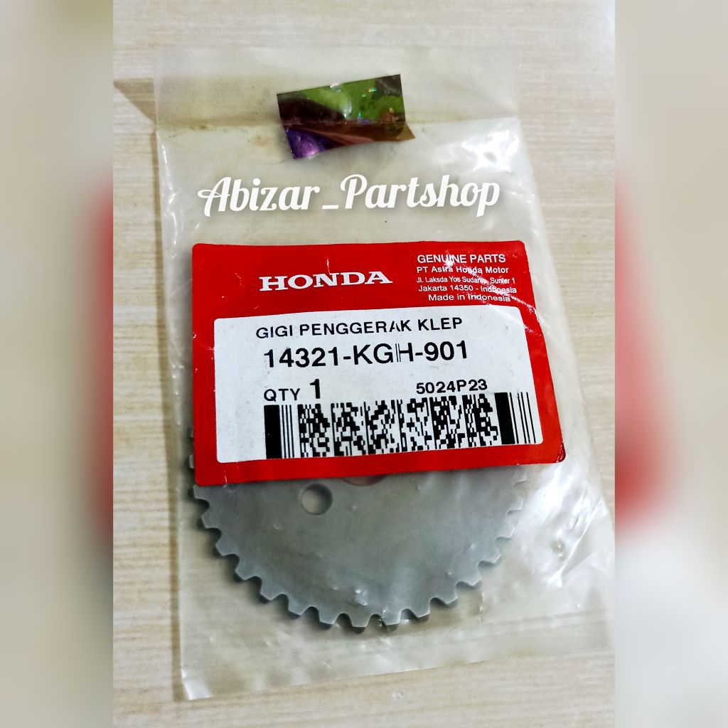 14321KGH901 gigi penggerak klep / gear gir gigi sentrik rante keteng honda CS-1 / gigi sentrik keten