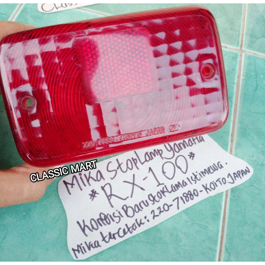 MIKA STOPLAMP YAMAHA RX100 DT100 LAMPU STOP REM BELAKANG RX100 DT DT100