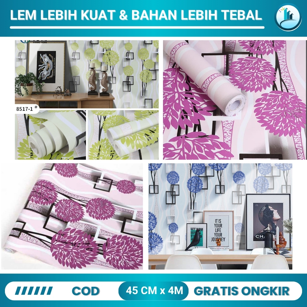 Wallpaper Dinding Kamar Tidur Motif Bunga Walpaper Dinding Ruang Tamu 3D Motif Bunga Dandelion
