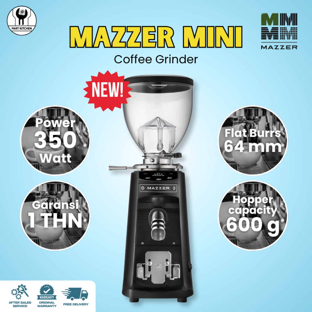 Coffee Grinder Mazzer Mini Grinder Kopi Garansi Resmi