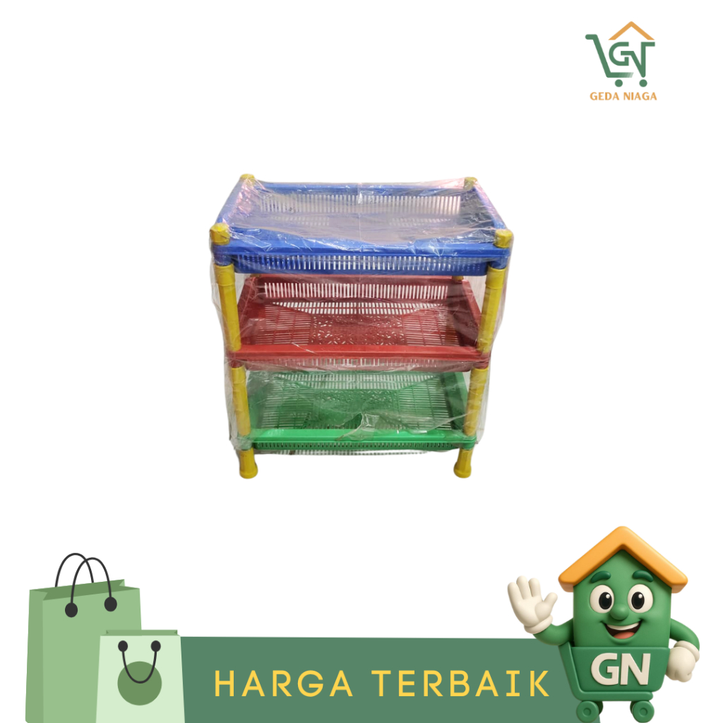 Rak Susun Bumbu Plastik / Rak Susun 3 Bumbu Plastik