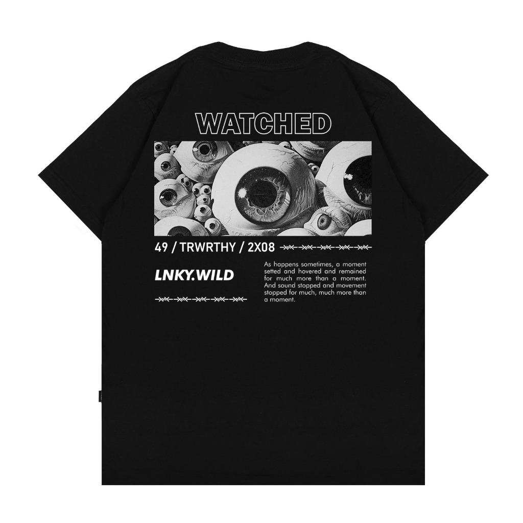 T-Shirt Pria Distro Original Kaos Unisex Hitam Dewasa Langky TSHIRT REG BWDB 24 OCHIO