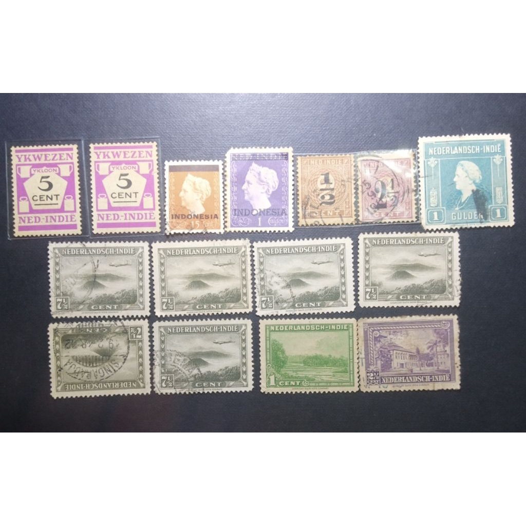 Perangko Nederland Indie 15 Pcs