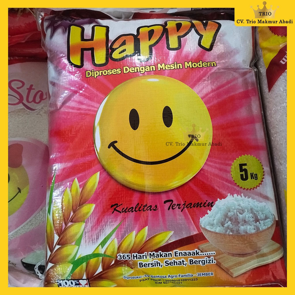 Beras Happy Super 5kg Grosir