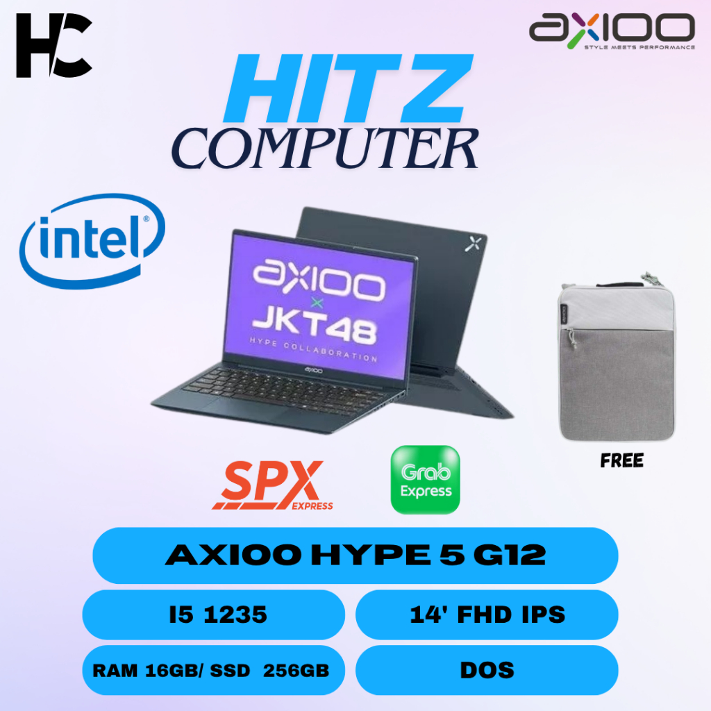 AXIOO HYPE 5 G12 I5 1235 16GB 512GB DOS 14.0FHD IPS BLK