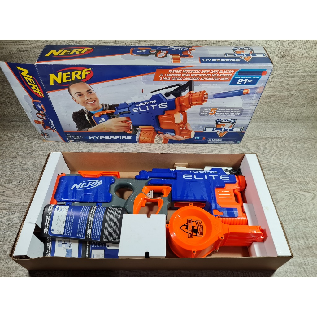 [PML-035] Mainan Tembakan Electric NERF HyperFire Elite Soft Bullet Foam Dart Blaster