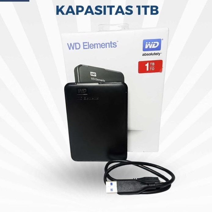 Hardisk External 1TB WD Elements USB 3.0/HDD Eksternal 500GB WD Elements Promo