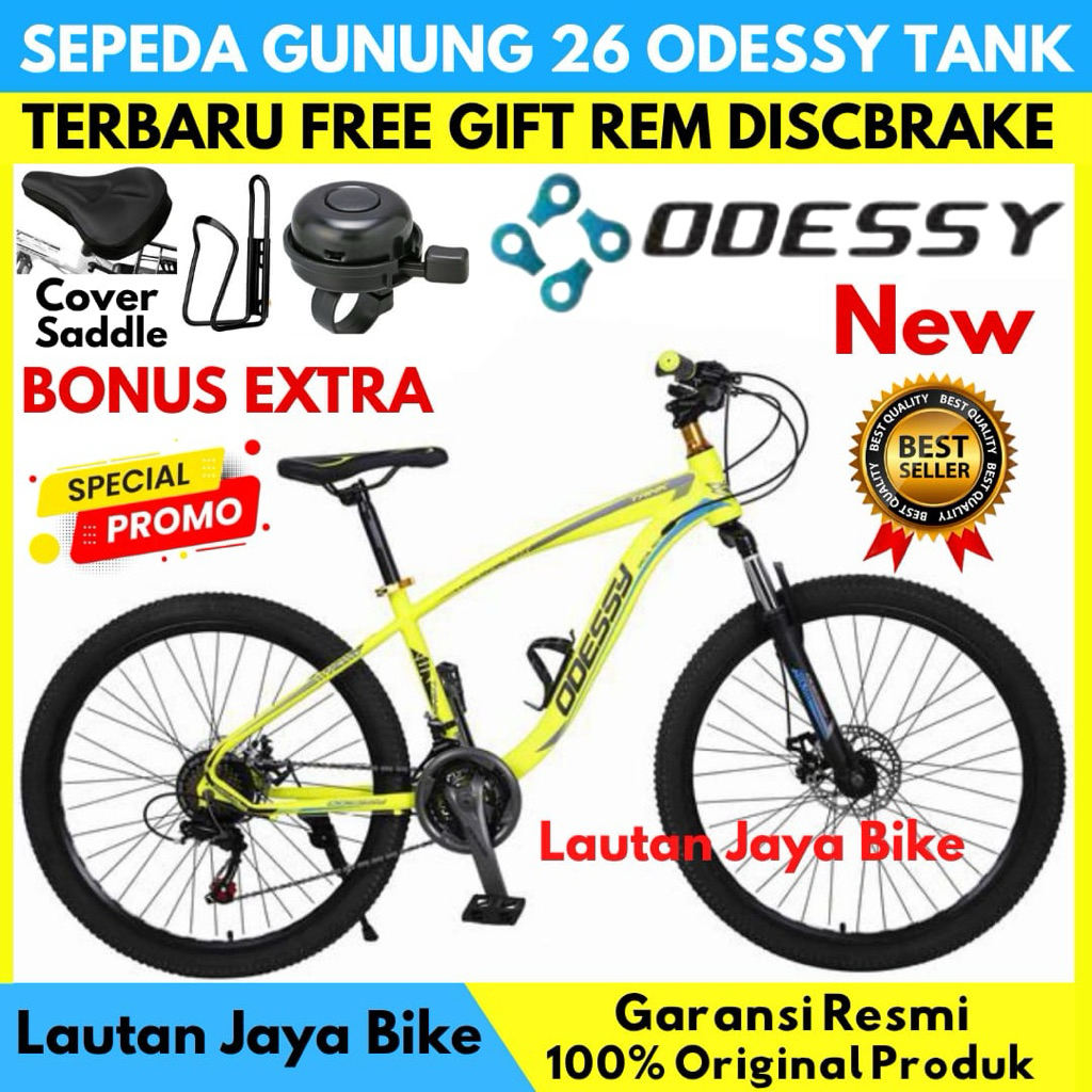 Sepeda Gunung 26 MTB ODESSY TANK Rem Discbrake Operangigi New