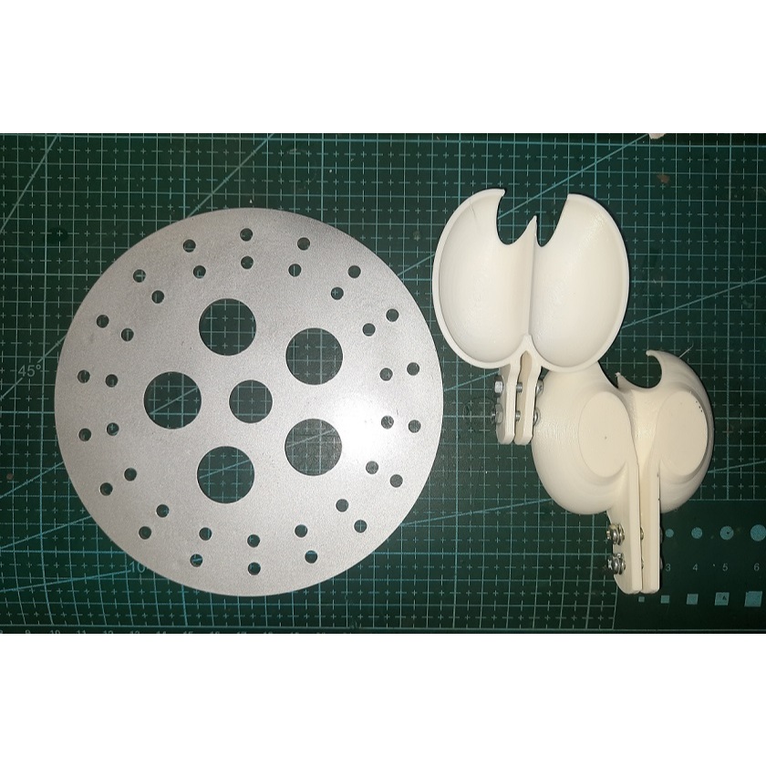 Paket 8 pcs bucket turbin pelton dan 1 pcs plat turbin untuk 18 bucket