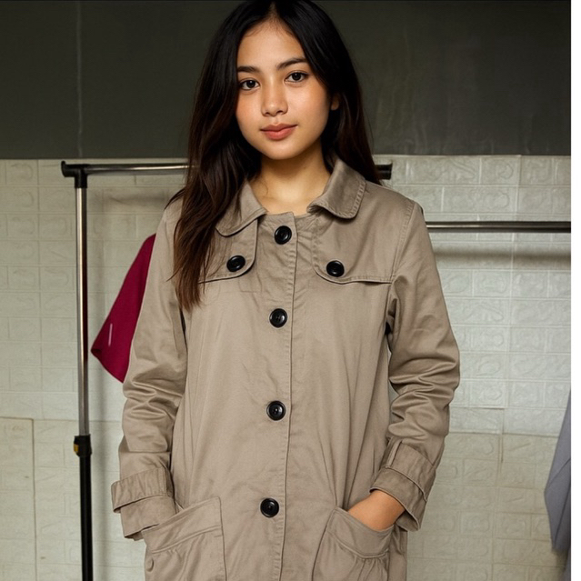 LONG OUTER KATUN-LONG COAT XXL XL JUMBO COAT