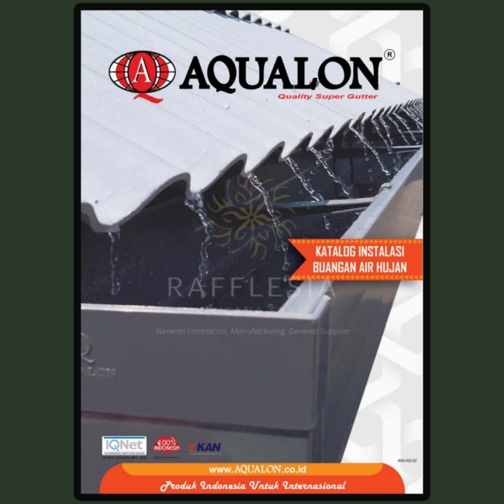 Swaylineshop Talang Air Pvc Oval 6 Inch Aqualon Panjang 4 Meter / Talang Air Pvc Setengah Lingkaran