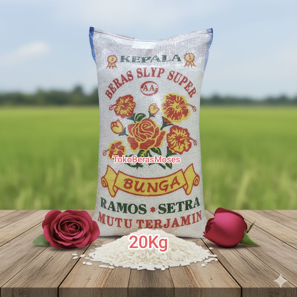 Beras cap Bunga 20kg