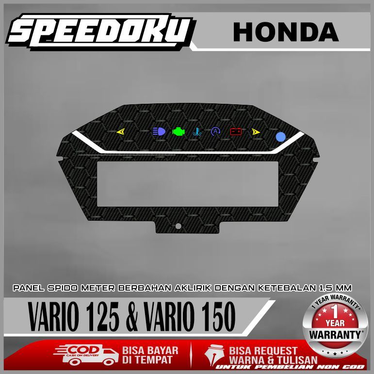 PAPAN SPEEDOMETER CUSTOM HONDA VARIO 125 & 150