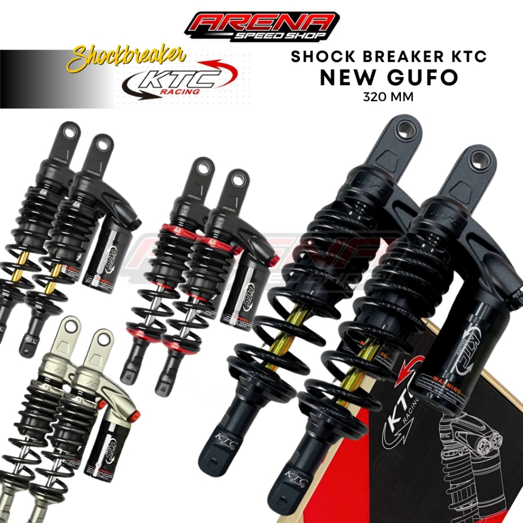 KTC New Gufo Shockbreaker 320mm - Shock Breaker RXK Rebound Click RX King Tiger 320 mm Original Kyta