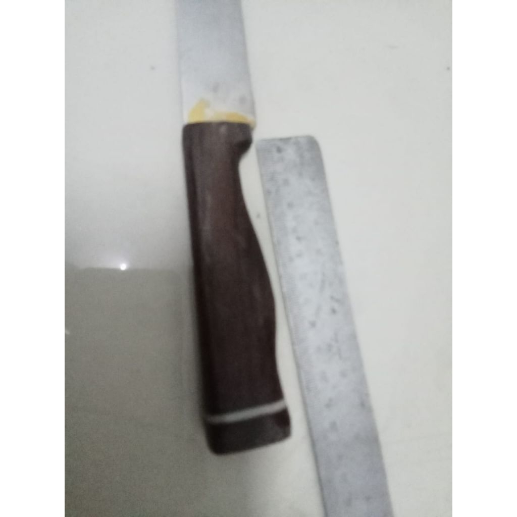 pisau Dapur Seset Serbaguna Bahan Baja HSS DM06 JULIA ITALY Asli Gagang Kayu Sonokeling Asli kombina