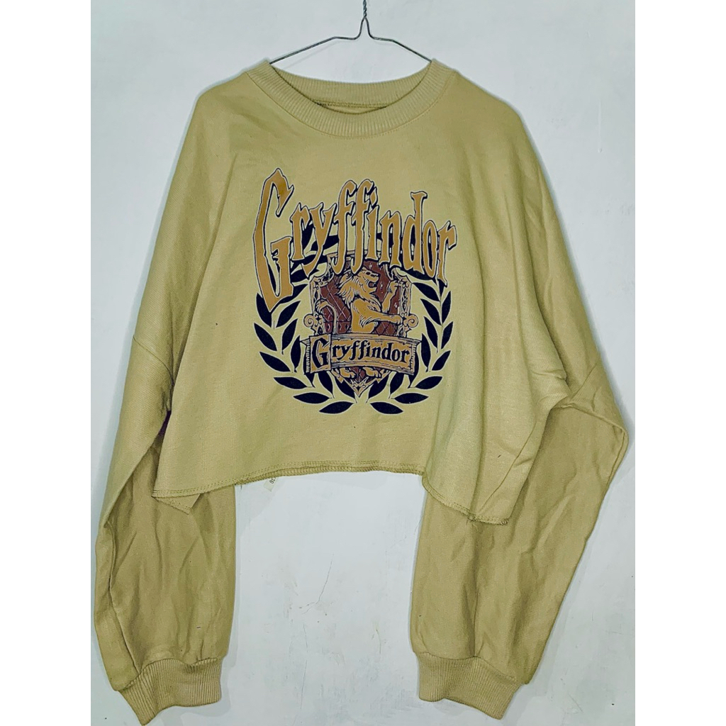 Pre🩷 // Sweater Crop Oversize Fleece Gryffindor / Fit to M-L