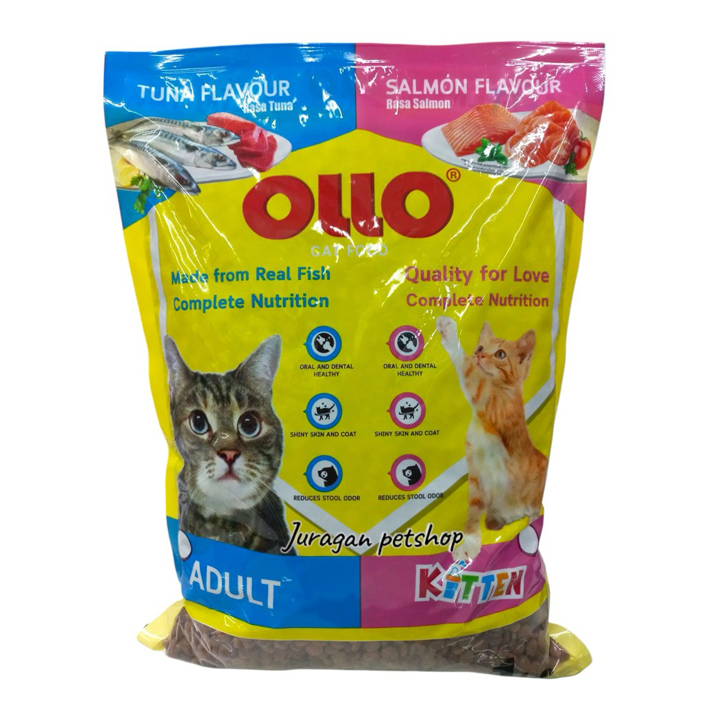OLLO 1KG Makanan Kucing Ekonomis | Cat food Adult/Kitten
