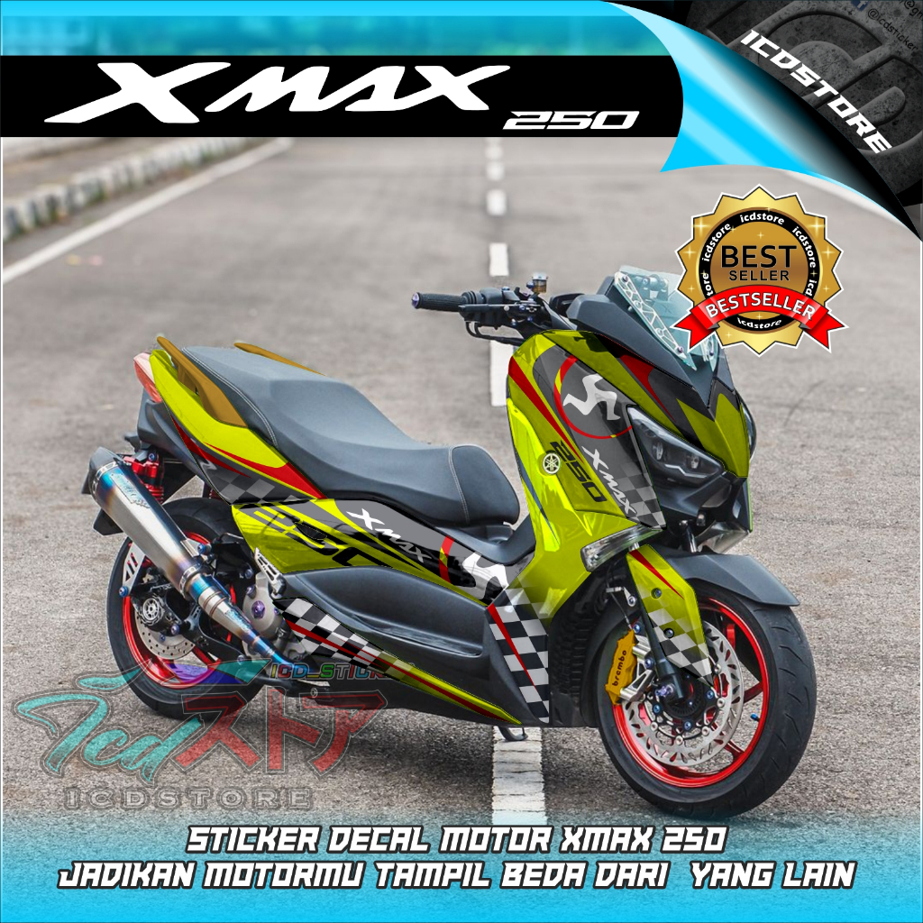 DECAL XMAX OLD FULL BODY /STIKER XMAX /COD/BISA CUSTOM