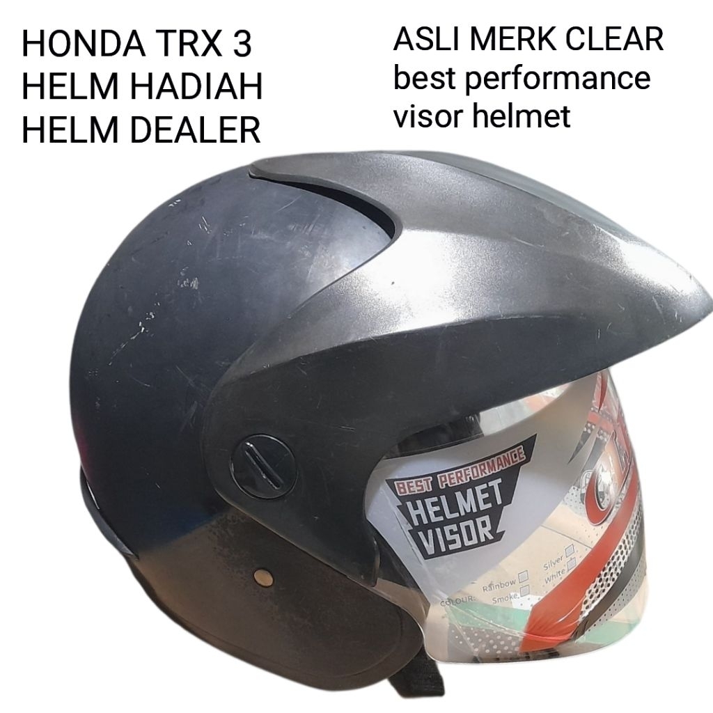 Kaca helm honda trx 3 kaca helm honda half face merk clear
