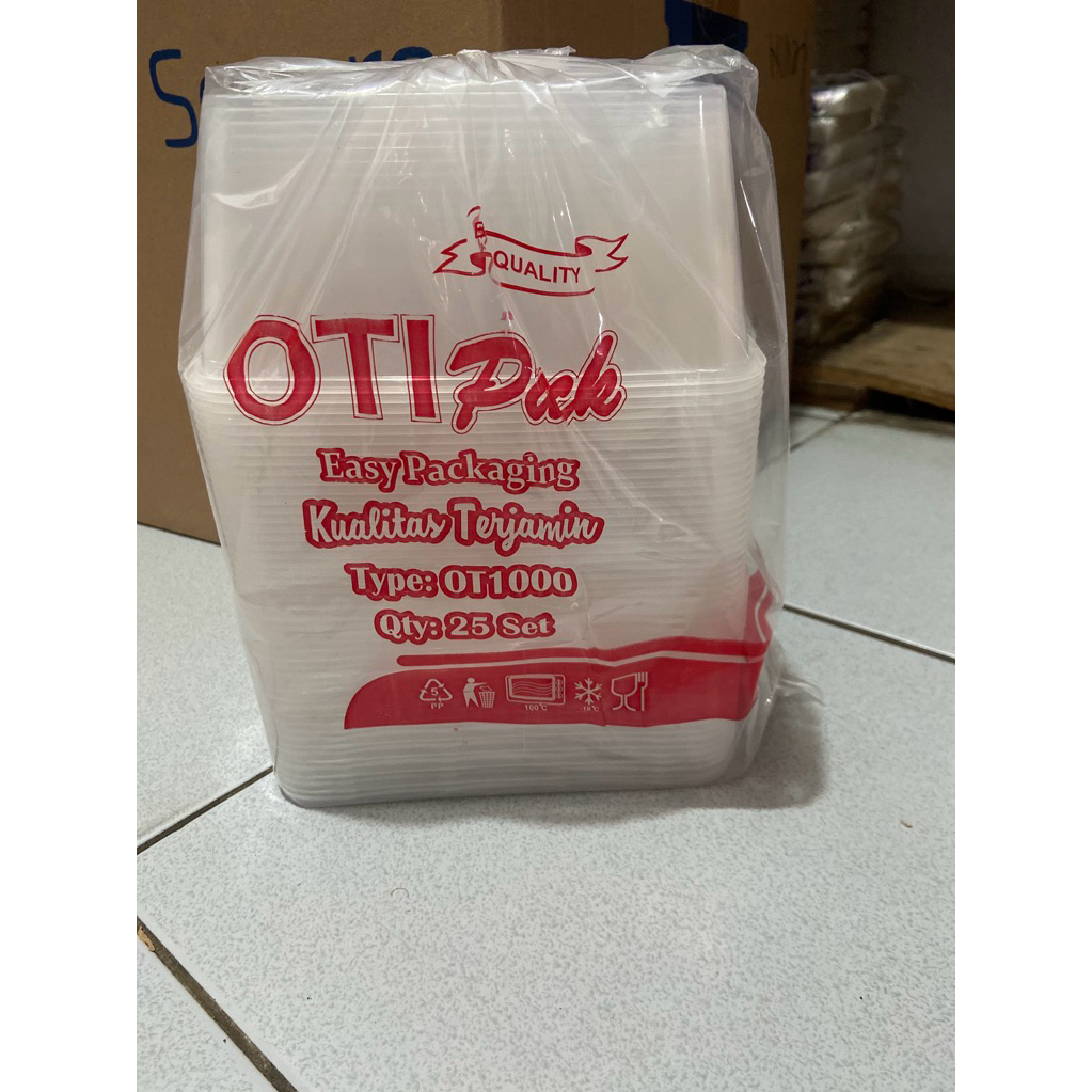 Thinwall 1000ml persegi panjang