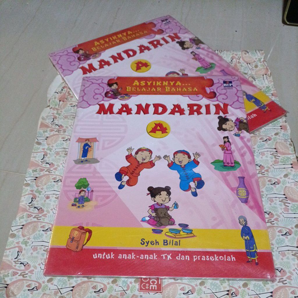 Buku Asyiknya Belajar Bahasa Mandarin A - untuk Anak anak TK dan prasekolah