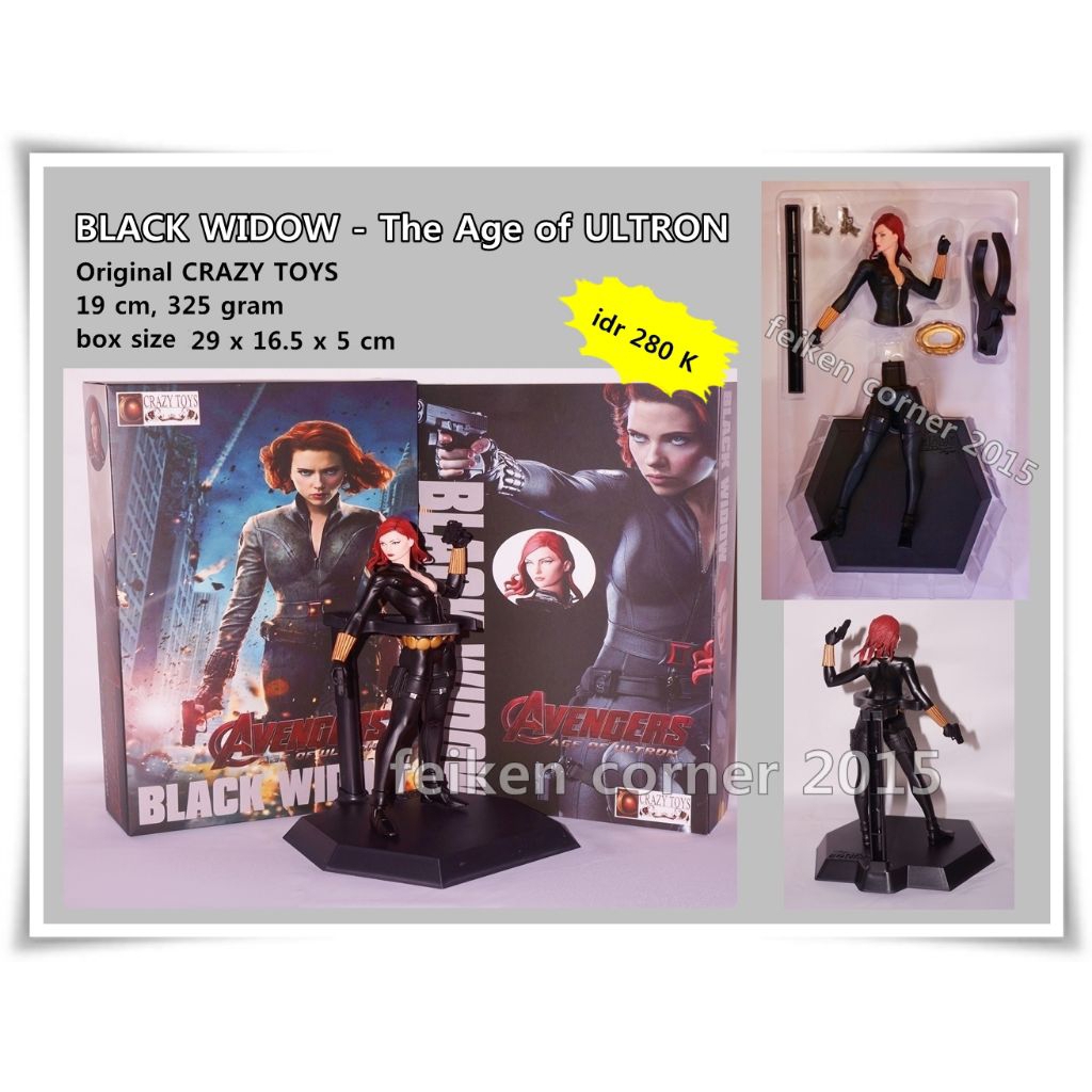 figure superhero black widow dan iron man ORIGINAL CRAZY TOYS