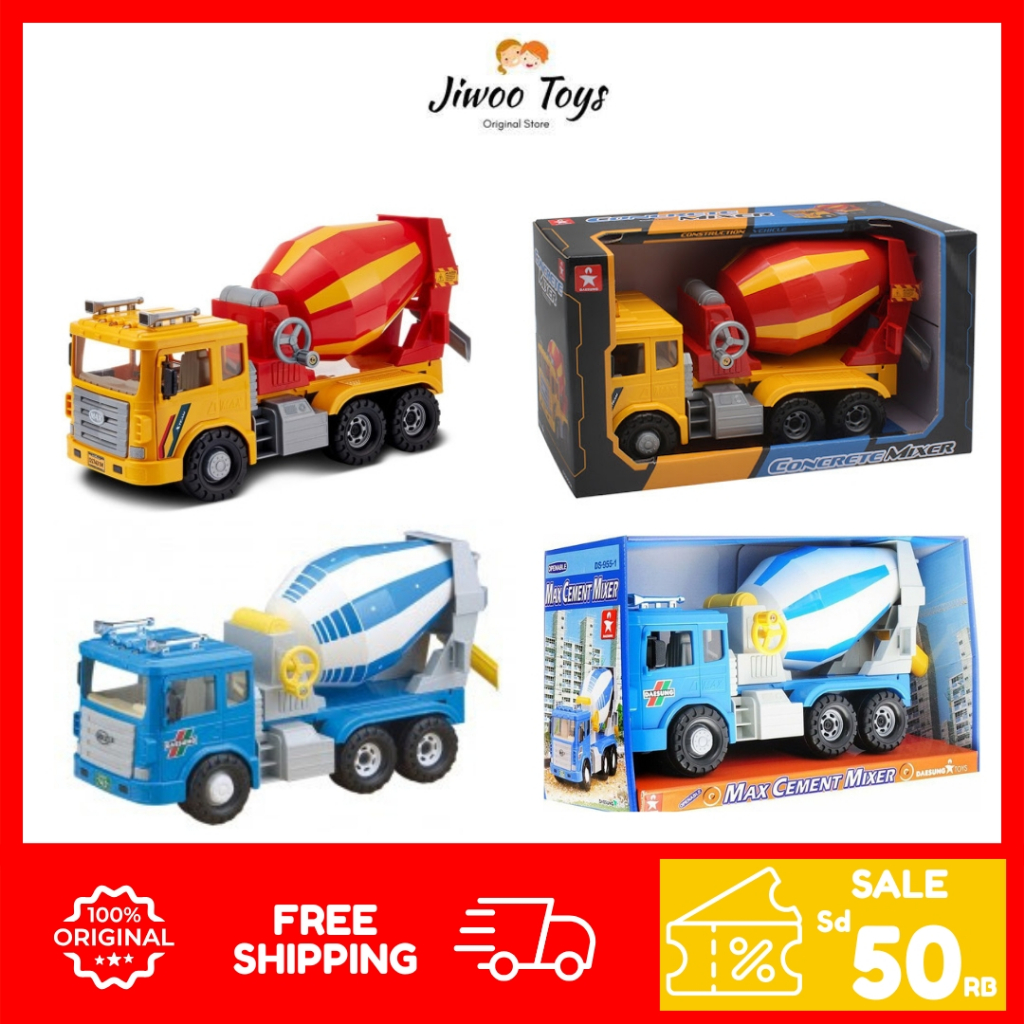 Mainan Mobil DAESUNG IC Max Cement Mixer 955/Mainan Mobil Konstruksi