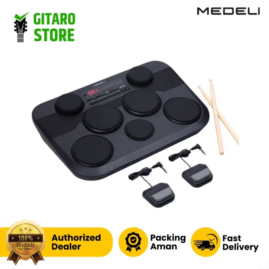 Drum Elektrik Medeli DD325 DD 325 Original Drum Pad Medeli DD 325