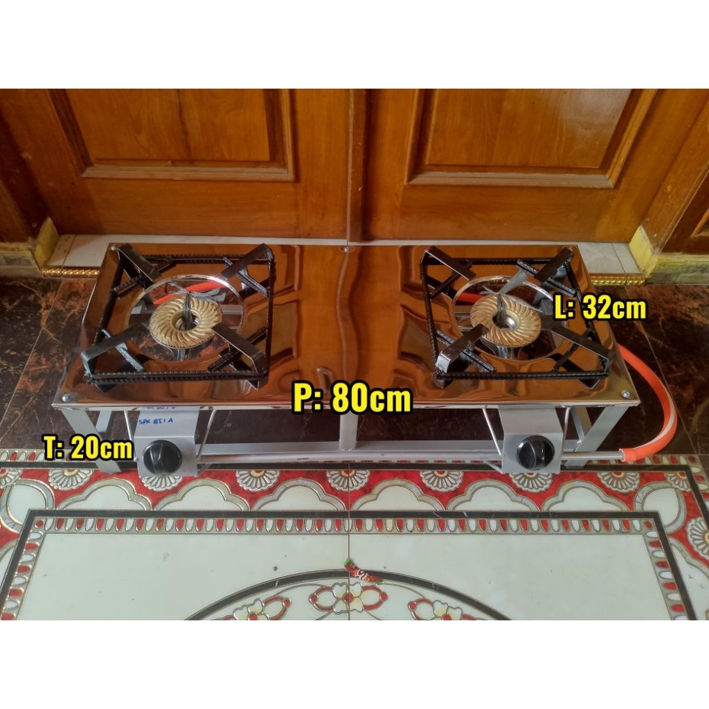 KOMPOR GAS RAKITAN API BESAR 2 TUNGKU BGX