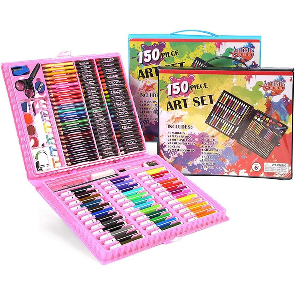 Alat Lukis Set Crayon Anak 150 PCS Crayon Set / Pensil Warna Pastel untuk Anak Melukis Mengambar Ful