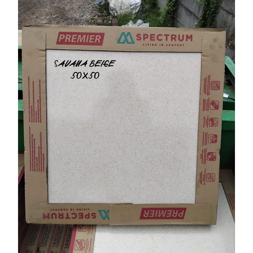 keramik mulia spectrum 50x50 Savana beige Glossy