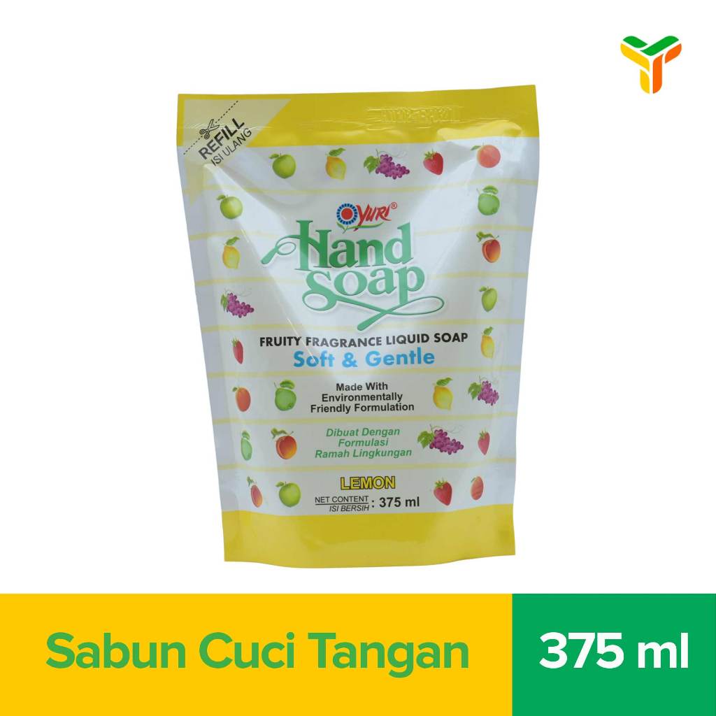 Yuri Hand Wash Lemon Refill 375 Ml