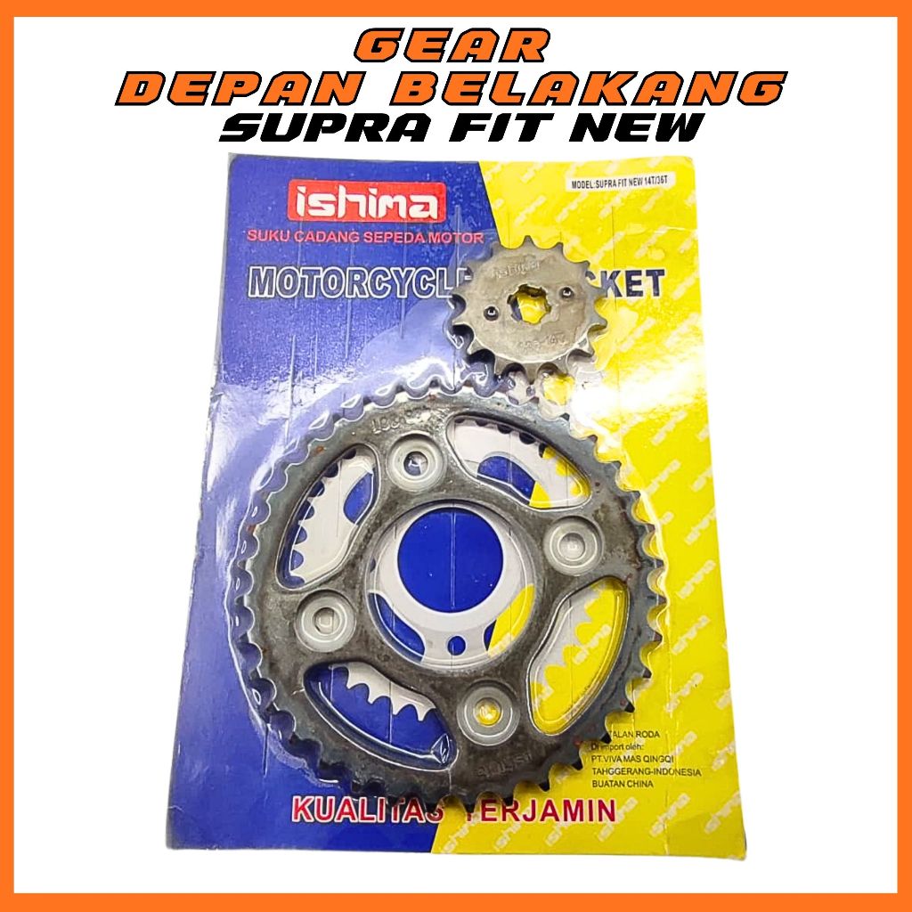 GEAR SET SUPRA FIT NEW GEAR DEPAN BELAKANG HONDA SUPRA MURAH