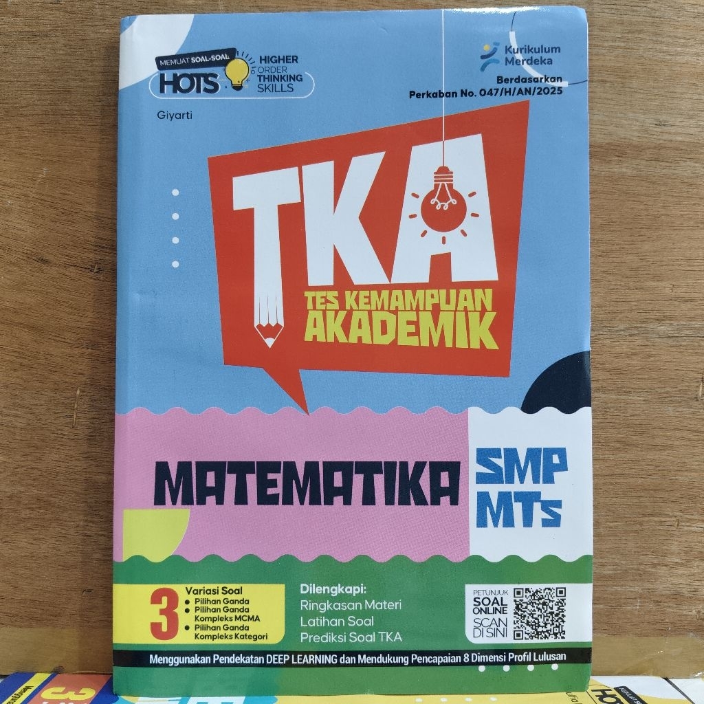 [Latihan Soal] TKA Tes Kemampuan Akademik Matematika untuk SMP/MTs Kelas 9