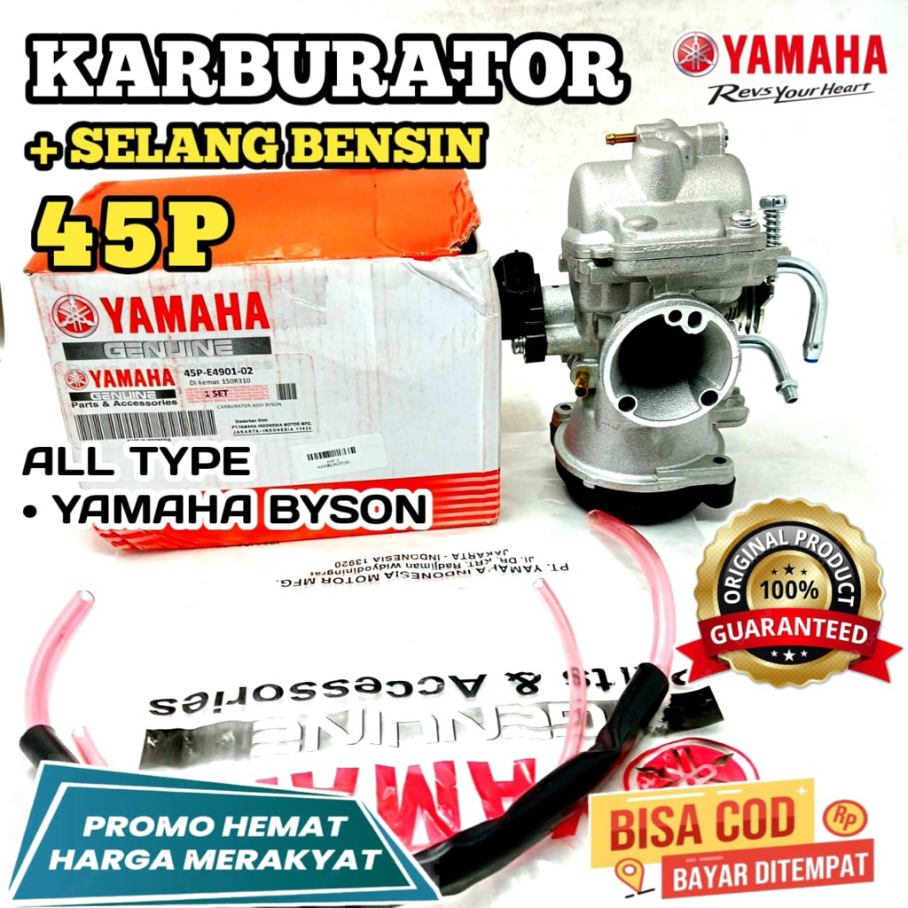 45P KARBURATOR,KARBURATOR  ORIGINAL YAMAHA,KARBURATOR YAMAHA BYSON 2010,KARBURATOR YAMAHA BYSON 2014