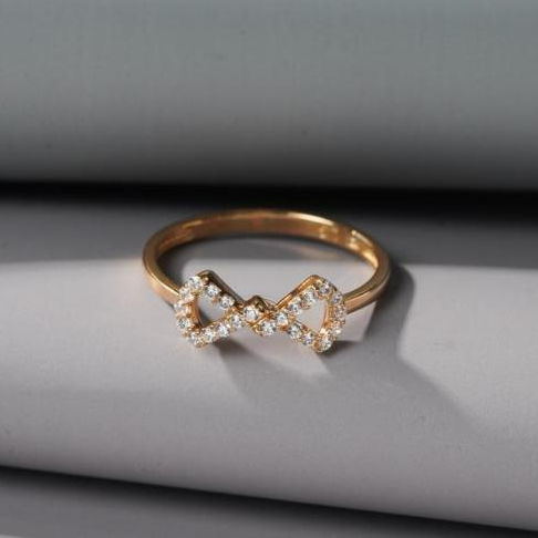 Cincin Emas 6K size 18 Model Pita Yellow Gold 00033386