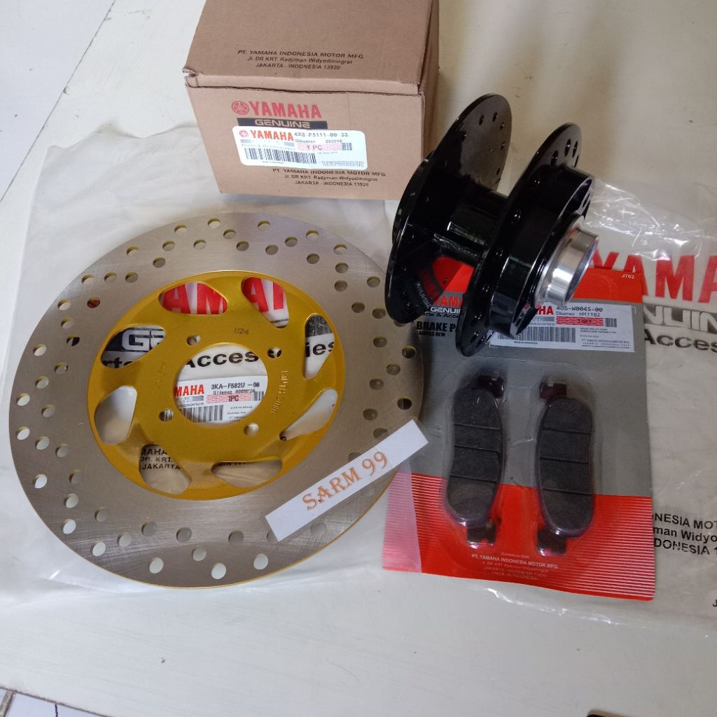 Tromol Cakram Depan Plus Piringan Set Yamaha RX King RX New RX Z Kualitas ORI .