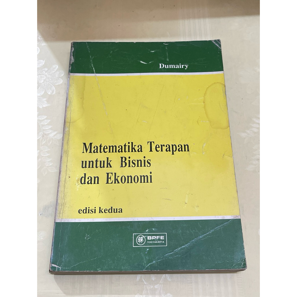 Buku Matematika Terapan untuk Bisnis dan Ekonomi Dumairy