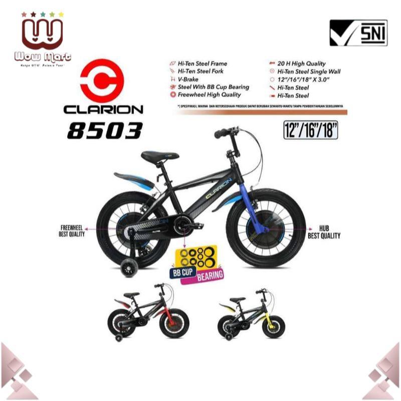 8503 9920 9923 Clarion Kids Bicycle // Sepeda BMX BIKE Roda Dua Anak Plus Roda Bantu Ban Jumbo 3.0 /
