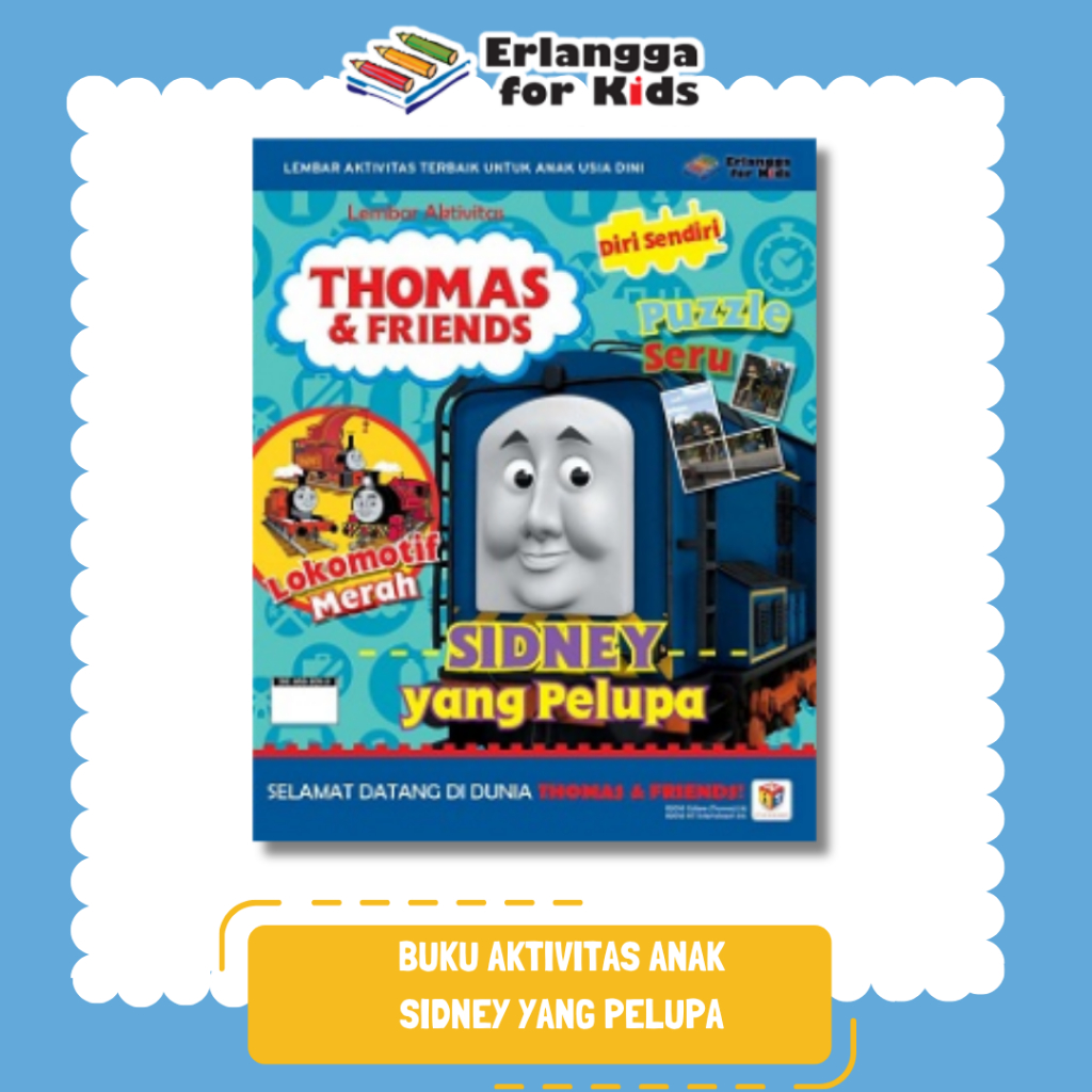 [Erlangga Official] Buku Aktivitas Anak: Thomas & Friends Sidney yang Pelupa