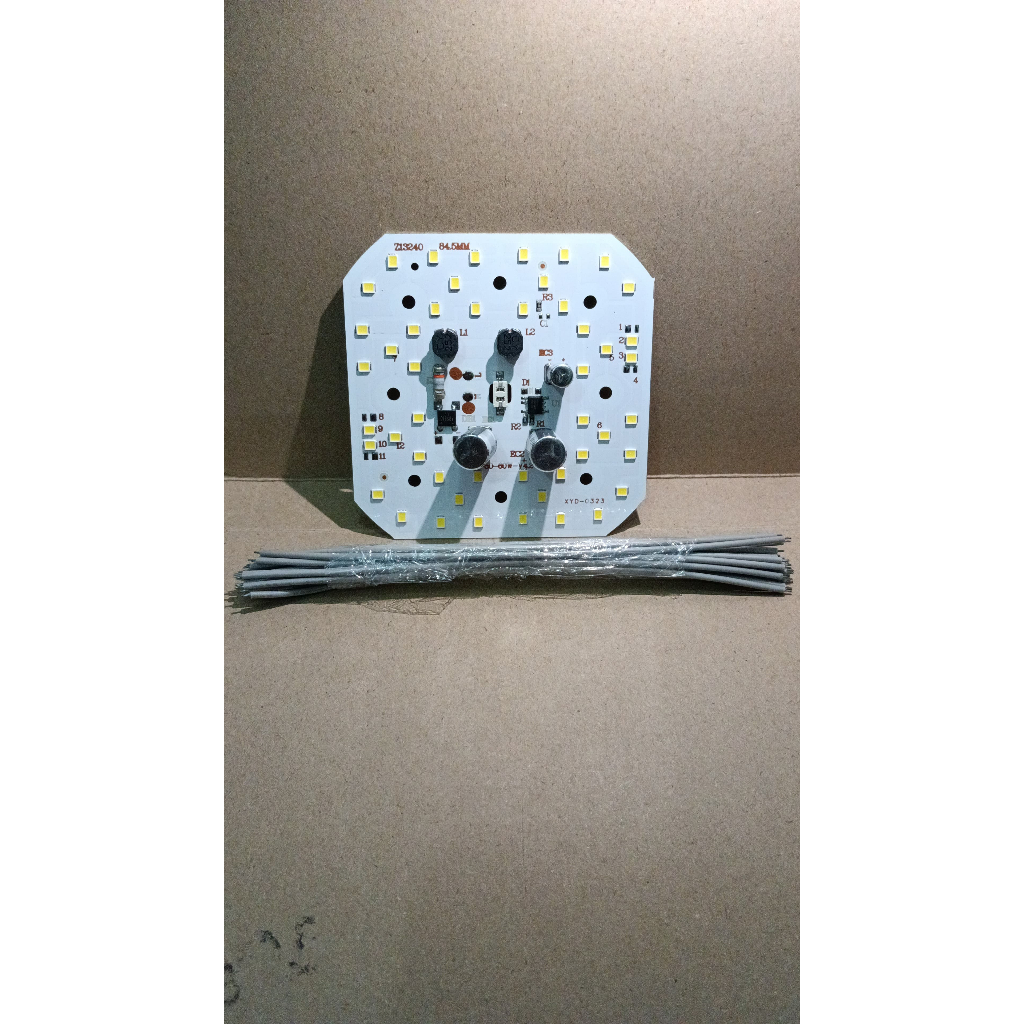 6802 pcb komponen lampu led 50w 50watt 50 watt kotak segi 8 220v ac