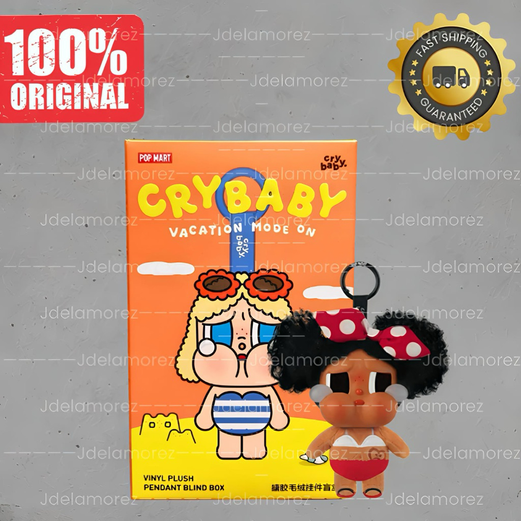 Ready SECRET SELECTED (INSTANT) Pop Mart Crybaby Vacation Mode On Vinyl Plush Pendant