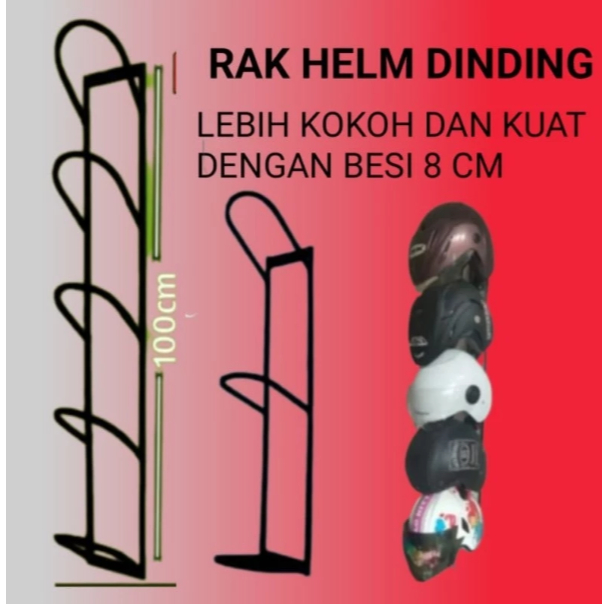 GANTUNGAN HELM DINDING RAK PENYIMPANAN HELM Rak Helm Dinding Gantung