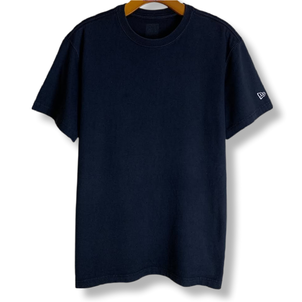 NEW ERA BLACK BLANK T-SHIRT | KAOS | AFM