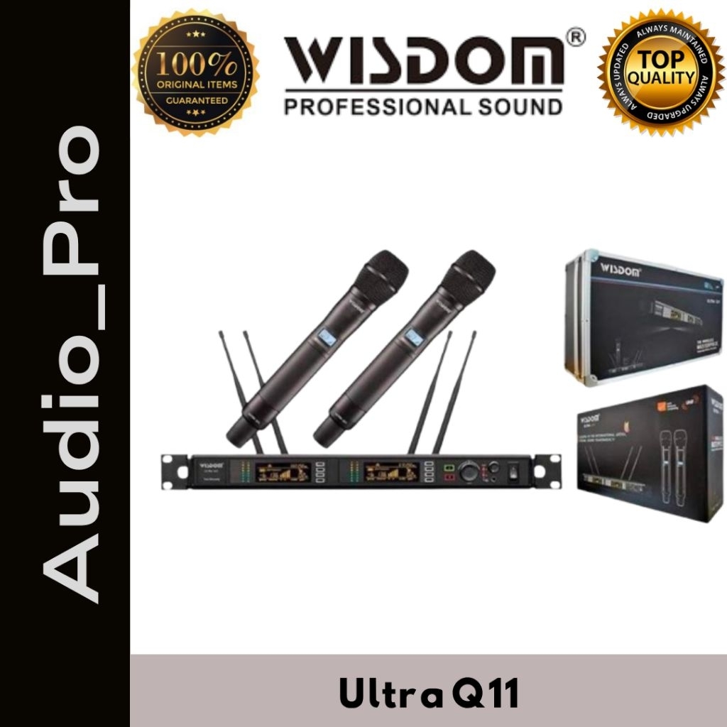 MIC WIRELESS WISDOM ULTRA Q11 ORIGINAL | HANDLE MIC WIRELESS ULTRA Q11