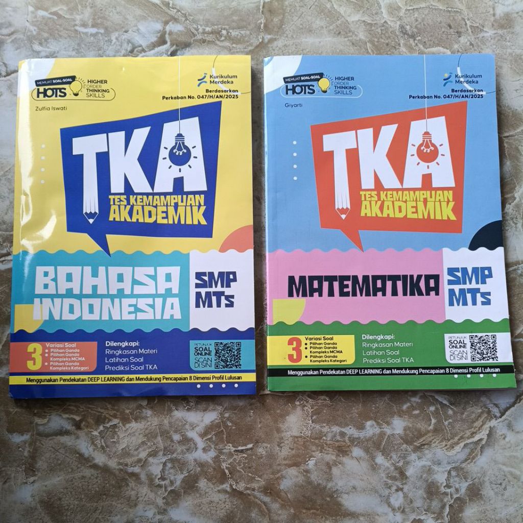 TKA SMP MTS Tes Kemampuan Akademik Matematika Bahasa Indonesia Ringkasan Materi Latihan Soal dan Pre