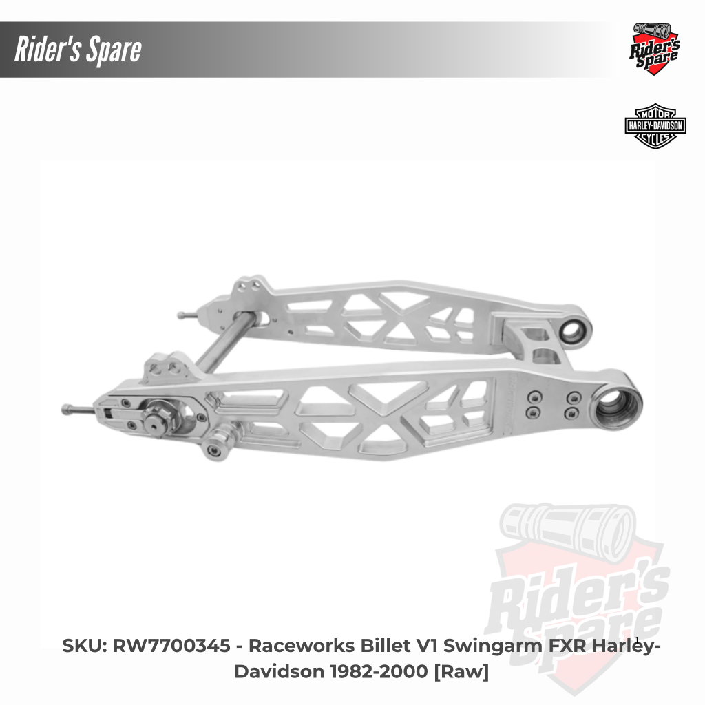 Swing Arm Harley Raceworks Billet V1 Swingarm FXR Harley-Davidson 1982-2000 [Raw]