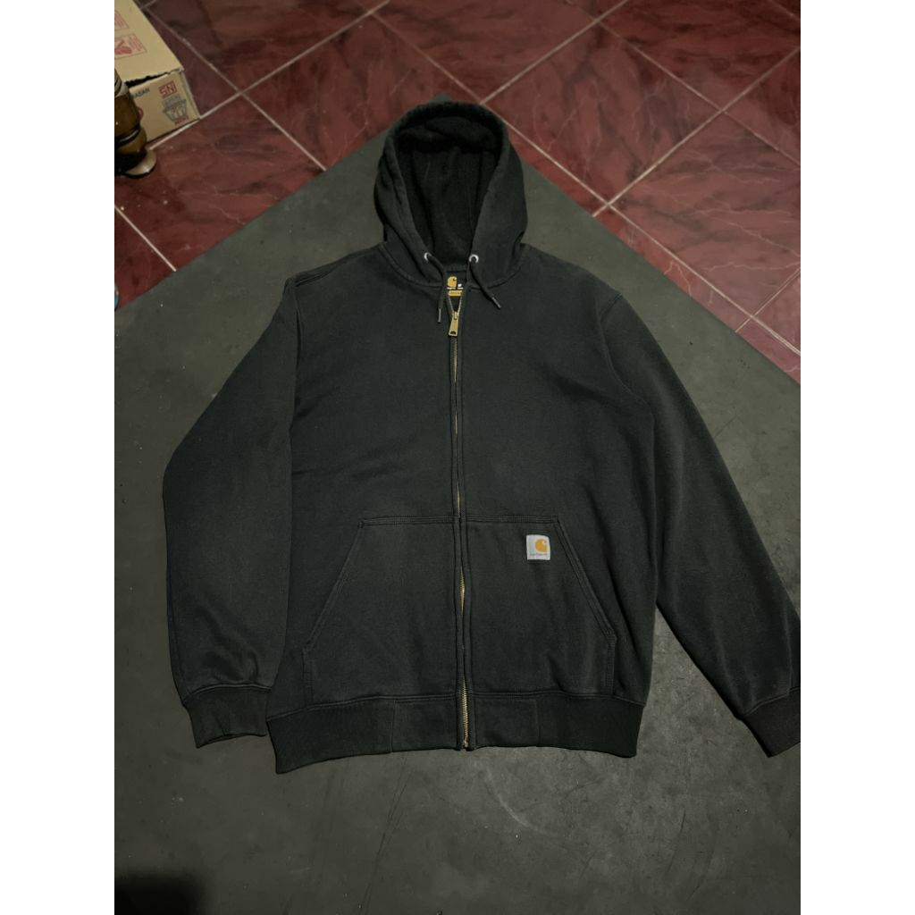 Preloved Hoodie Zipper Carhartt Basic Second