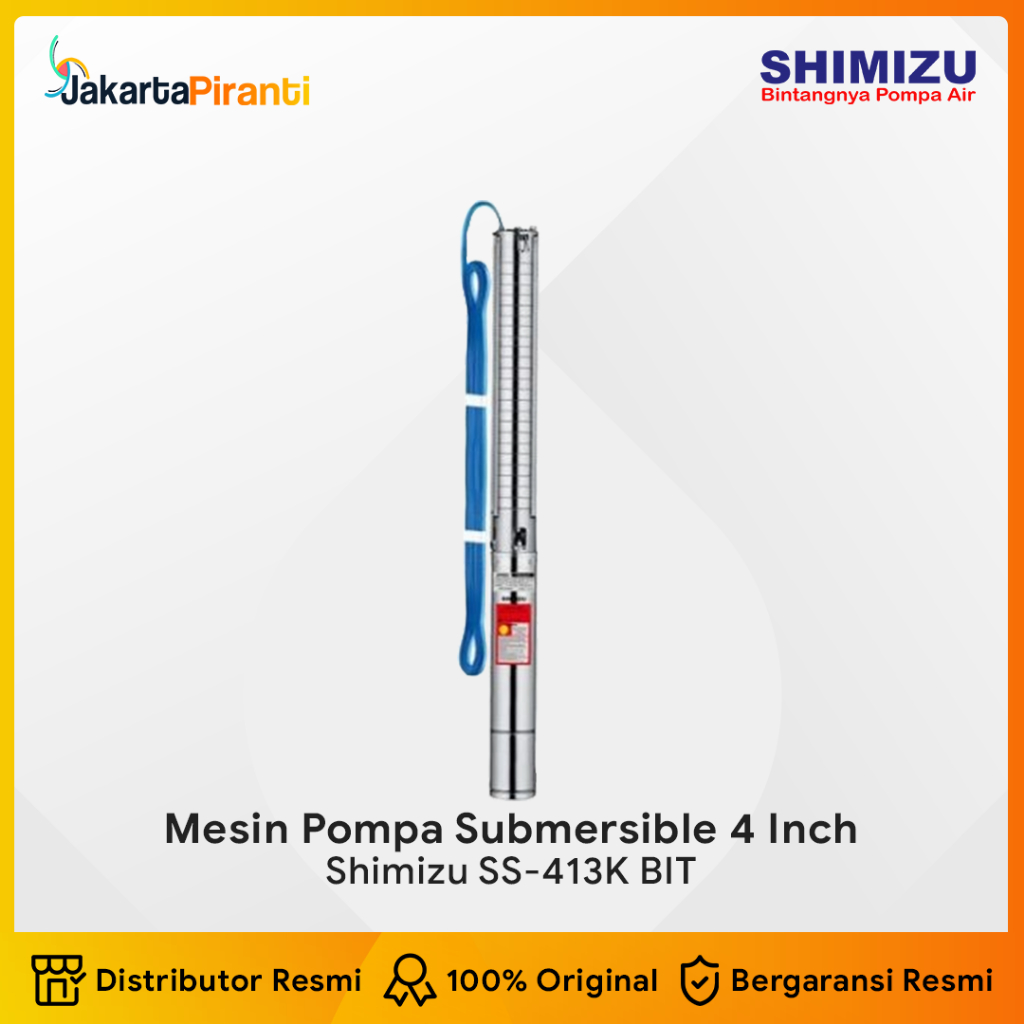 Shimizu Mesin Pompa Celup Sibel Submersible Stainless 4 Inch 0.75HP SS-413K BIT