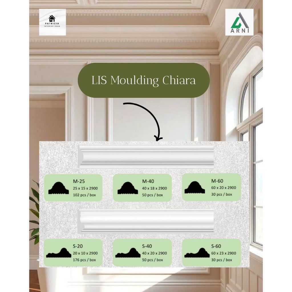 List Moulding Dinding & Plafon | Moulding PVC Premium
